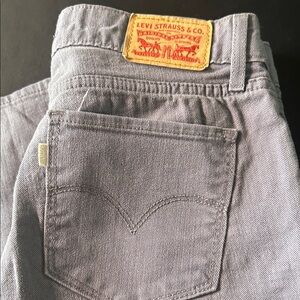Levi's Classic 712 Gray Cropped Jeans